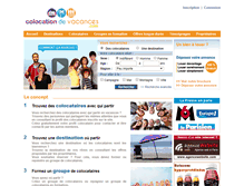 Tablet Screenshot of colocationdevacances.com